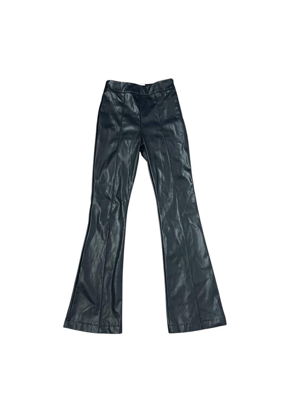 NWOT Princess Polly Black Faux Leather Flare Pants